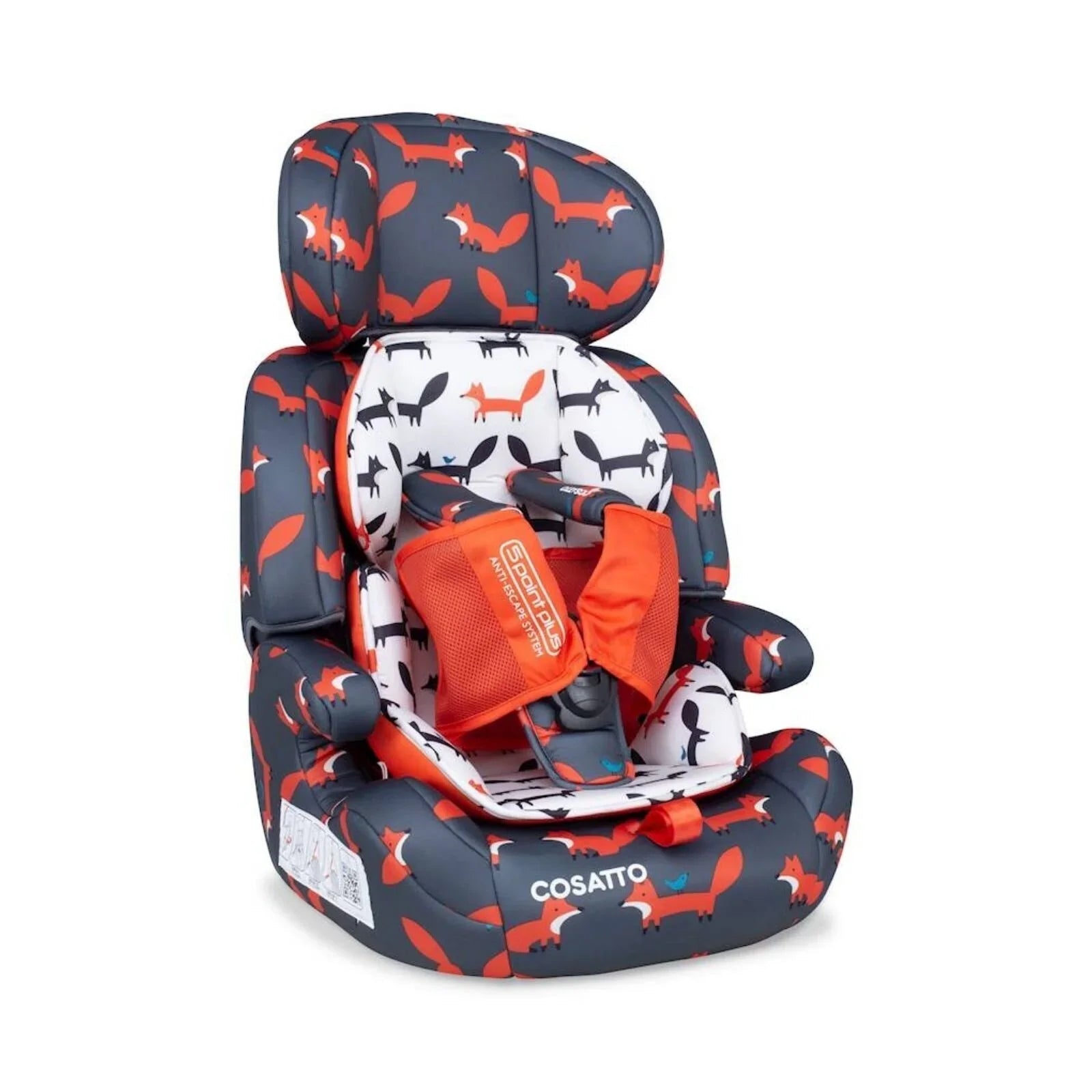 Cosatto Zoomi Group 1/2/3 Car Seat - Charcoal Mister Fox - mezetto ebebek ebebek