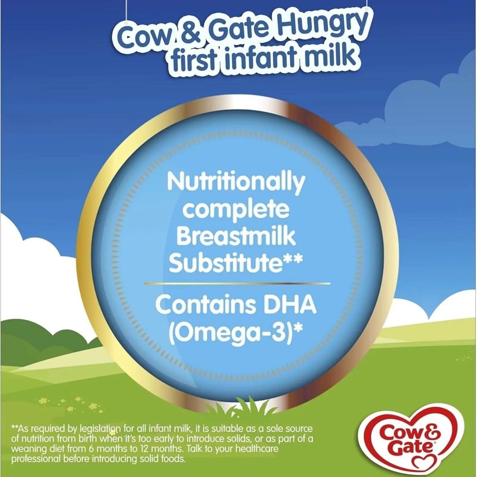 Cow and Gate 1 Hungry Baby Milk Formula 0 - 6 months 800g - mezetto ebebek ebebek