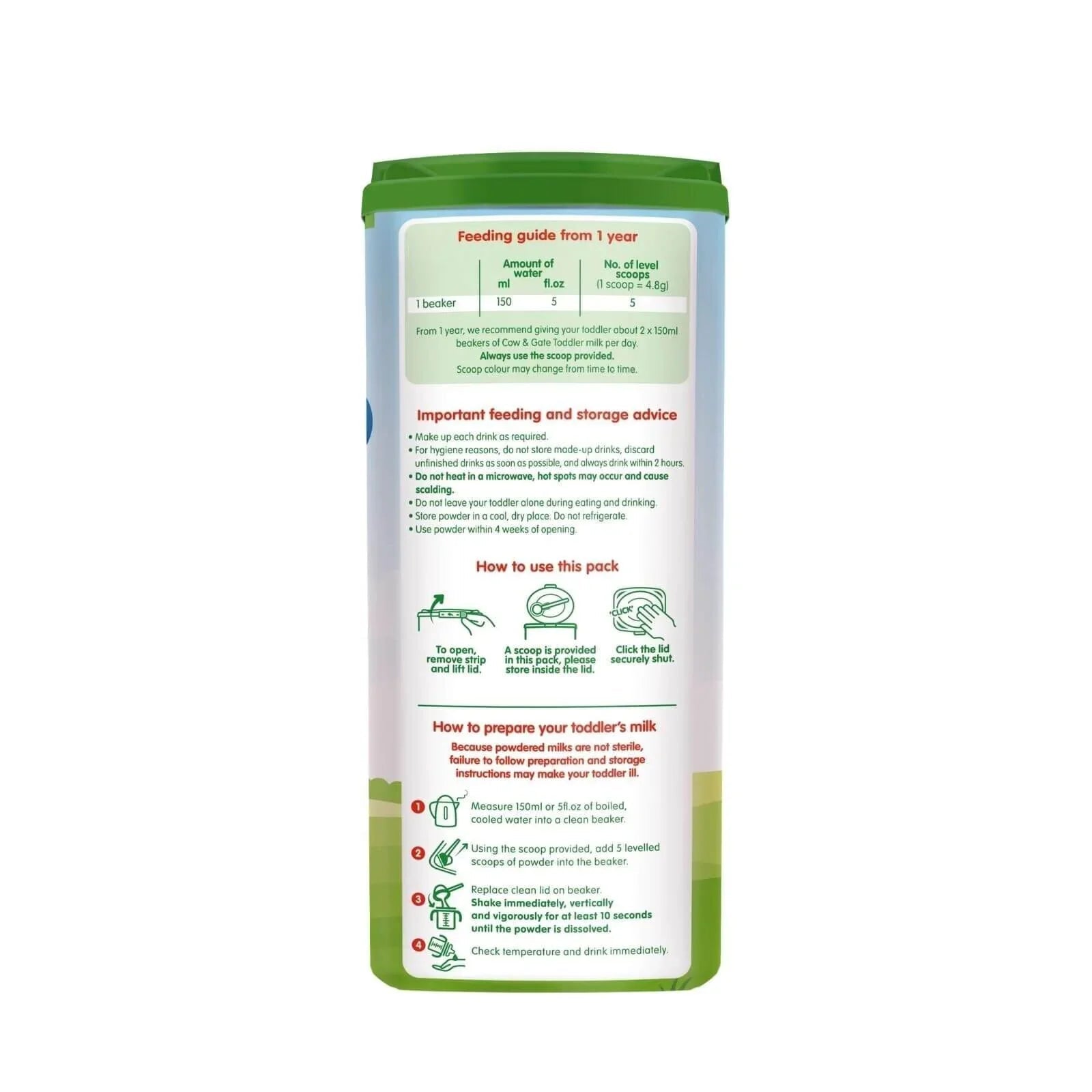 Cow and Gate 4 Toddler Milk Formula 2+ years 800g - mezetto ebebek ebebek