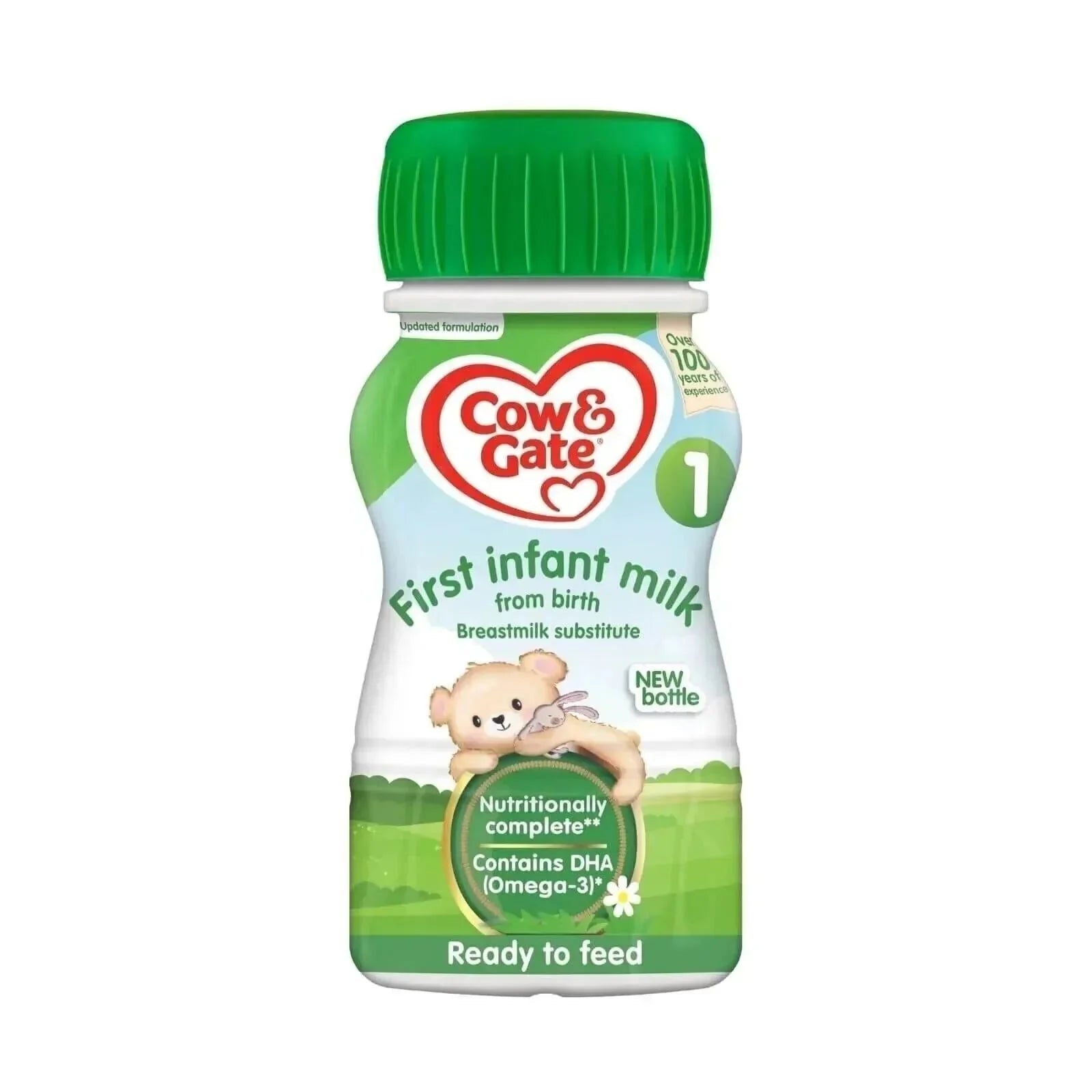 Cow & Gate 1 First Infant Ready to Feed Liquid Milk from Birth 200ml Pack of 12 - mezetto ebebek ebebek