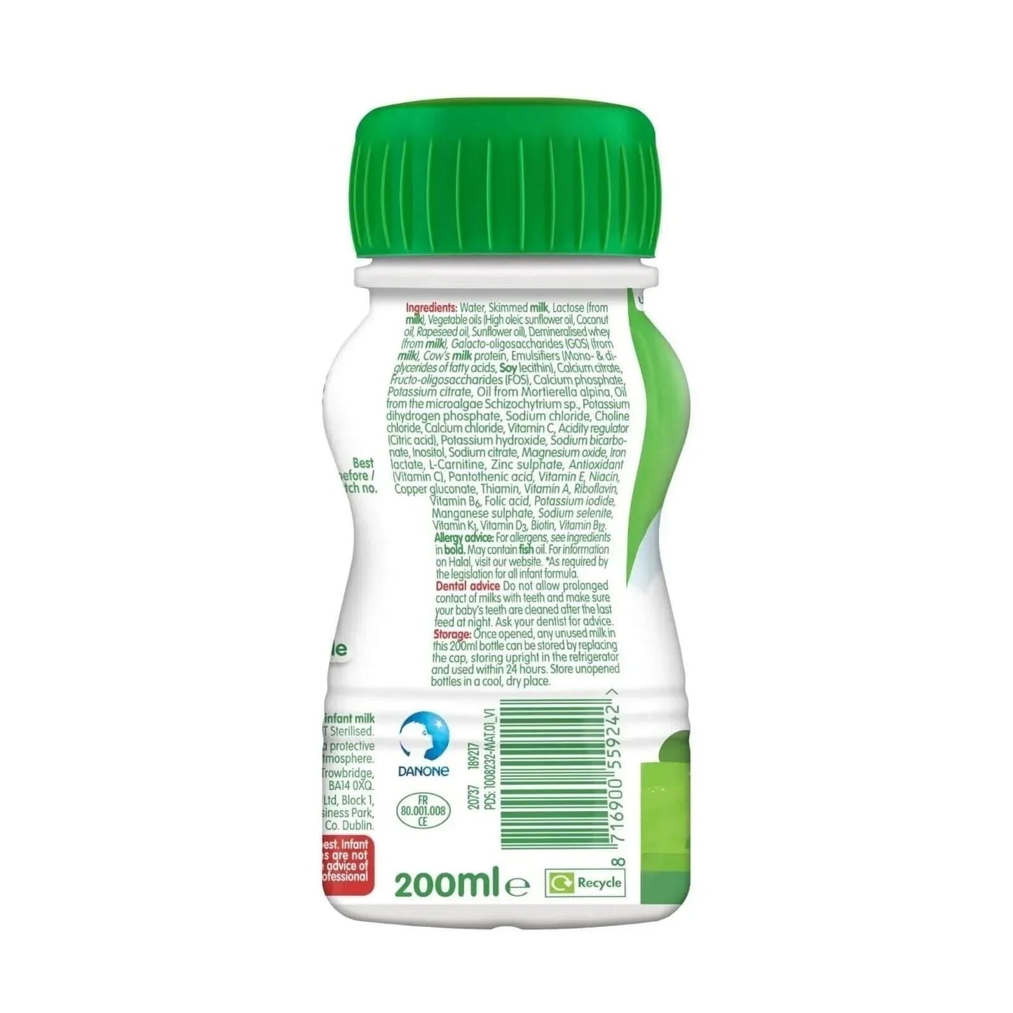 Cow & Gate 1 First Infant Ready to Feed Liquid Milk from Birth 200ml Pack of 12 - mezetto ebebek ebebek