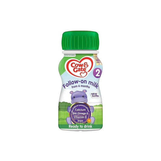 Cow & Gate 2 Follow On Ready to Drink Liquid Milk 6+ months 200ml - mezetto ebebek ebebek