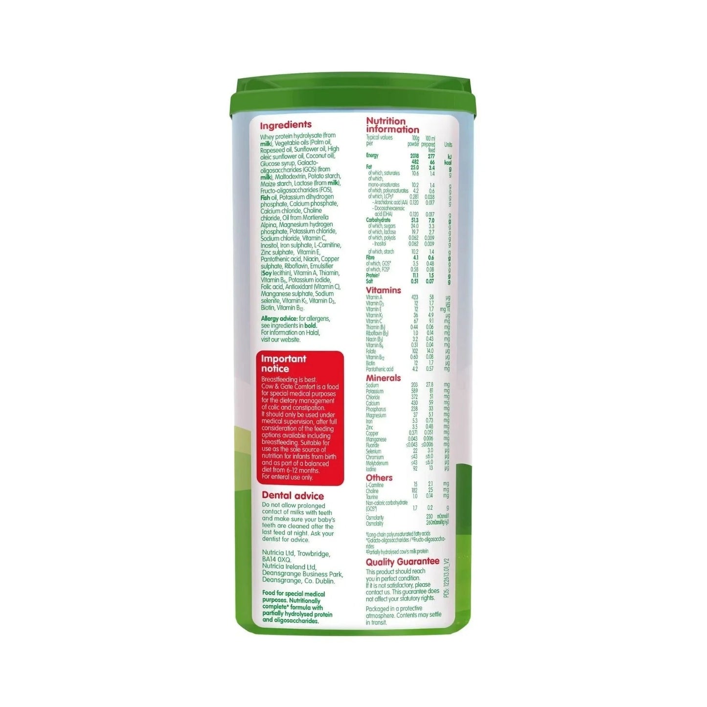 Cow & Gate Comfort Milk Formula 0 - 12 months - mezetto ebebek ebebek