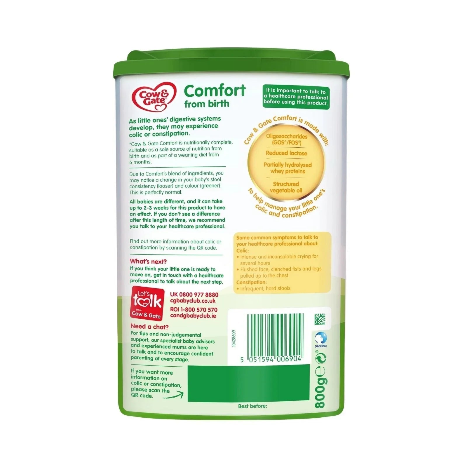 Cow & Gate Comfort Milk Formula 0 - 12 months - mezetto ebebek ebebek