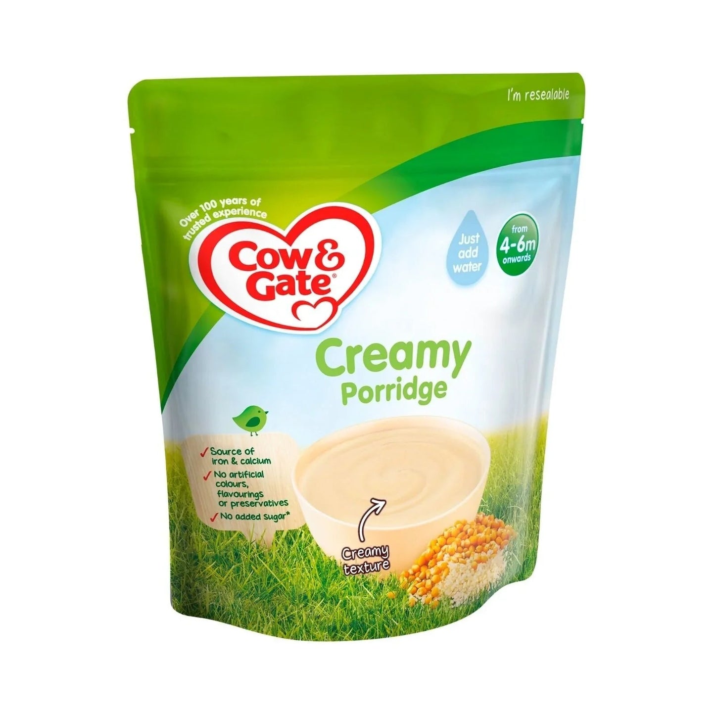 Cow & Gate Stage 1 Creamy Porridge 4 - 6 months 125g - mezetto ebebek ebebek