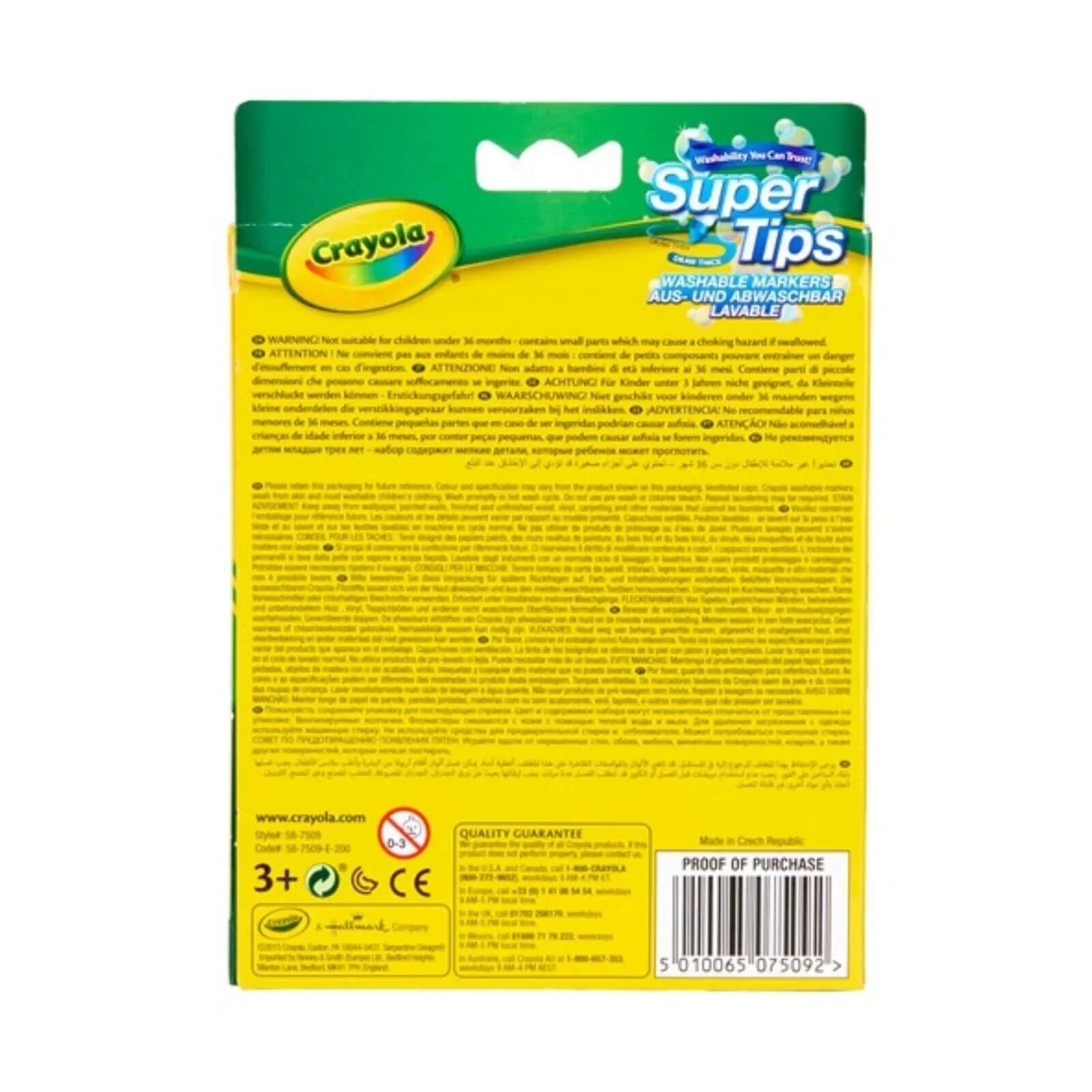 Crayola 12 Bright Supertips - mezetto ebebek ebebek