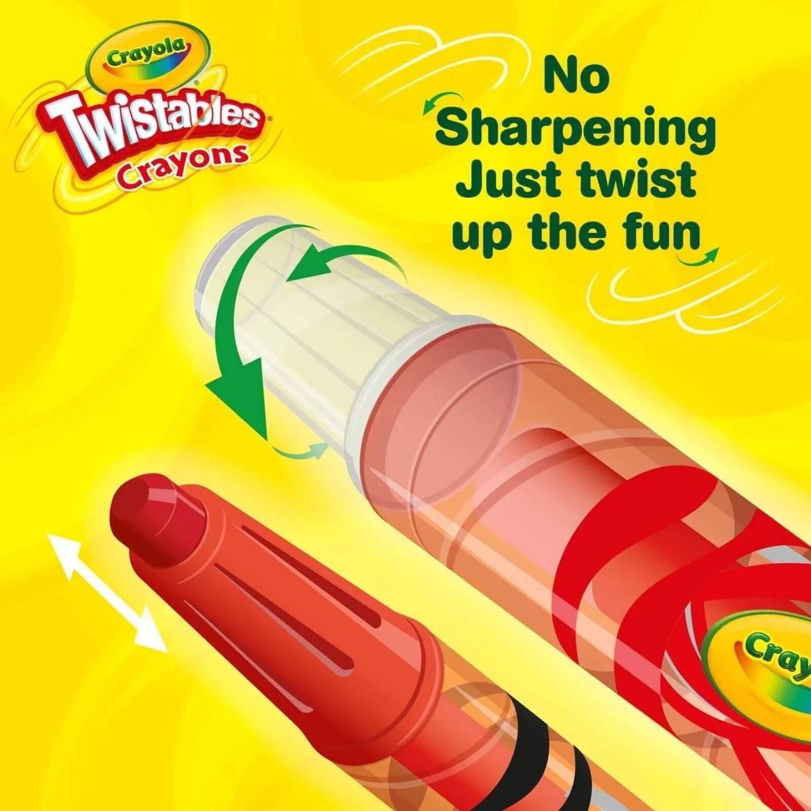 Crayola 12 Twistable Crayons - mezetto ebebek ebebek