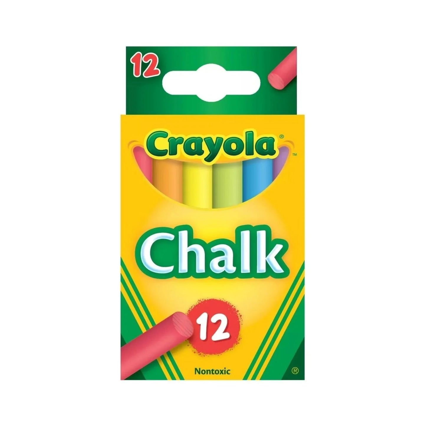 Crayola Coloured Chalk 12 pcs - mezetto ebebek ebebek
