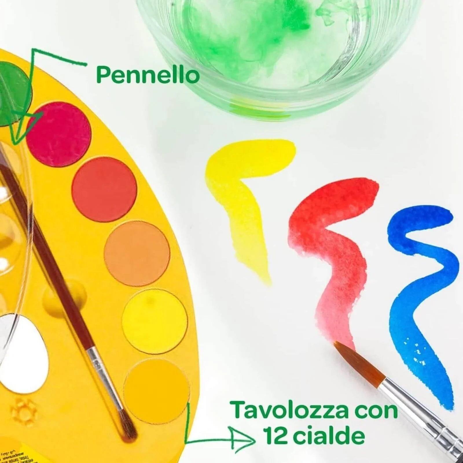 Crayola Watercolour Paint Palette - mezetto ebebek ebebek