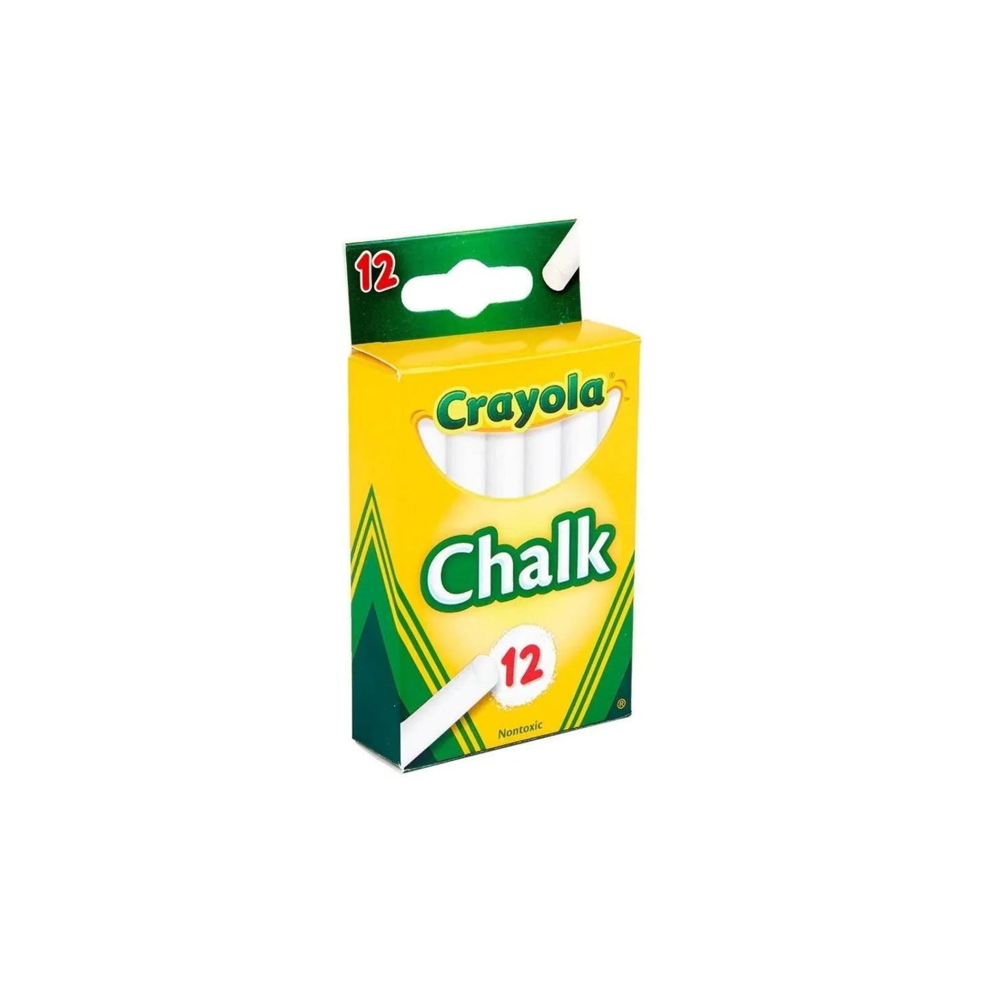 Crayola White Chalk 12 pcs - mezetto ebebek ebebek