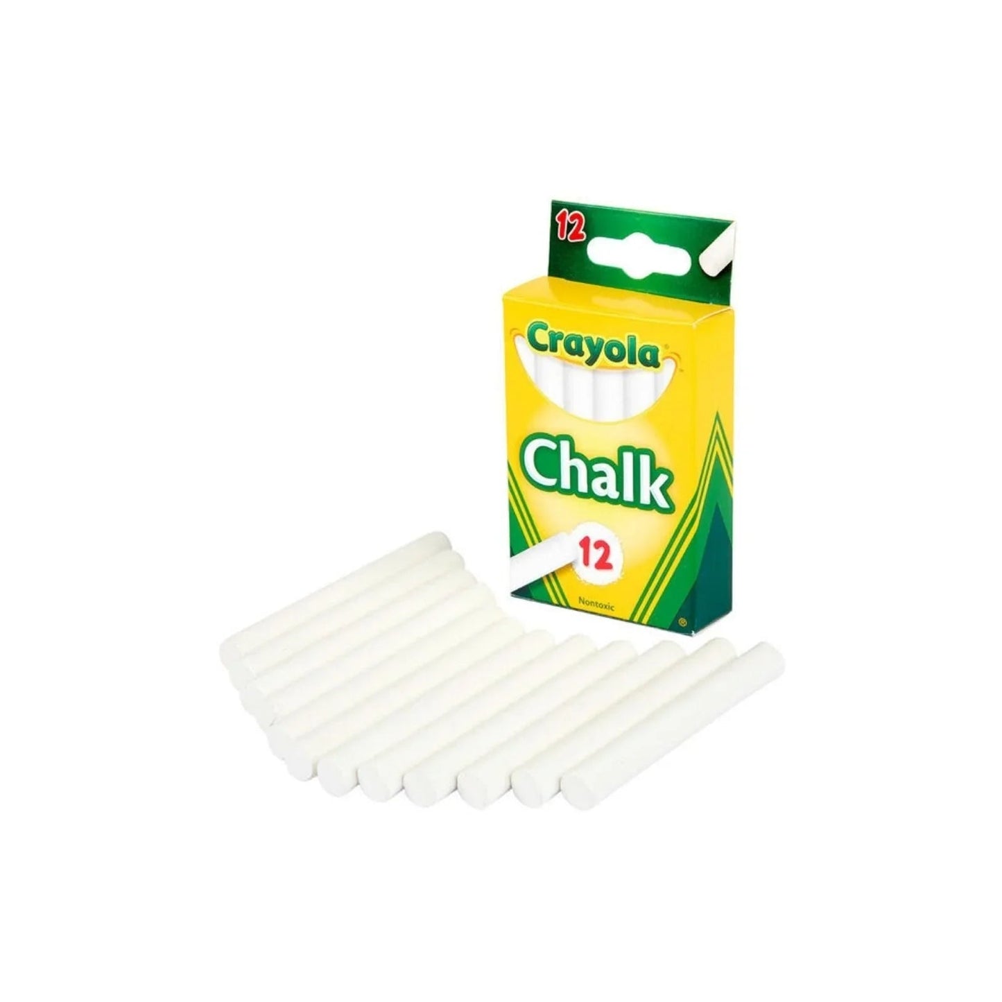 Crayola White Chalk 12 pcs - mezetto ebebek ebebek