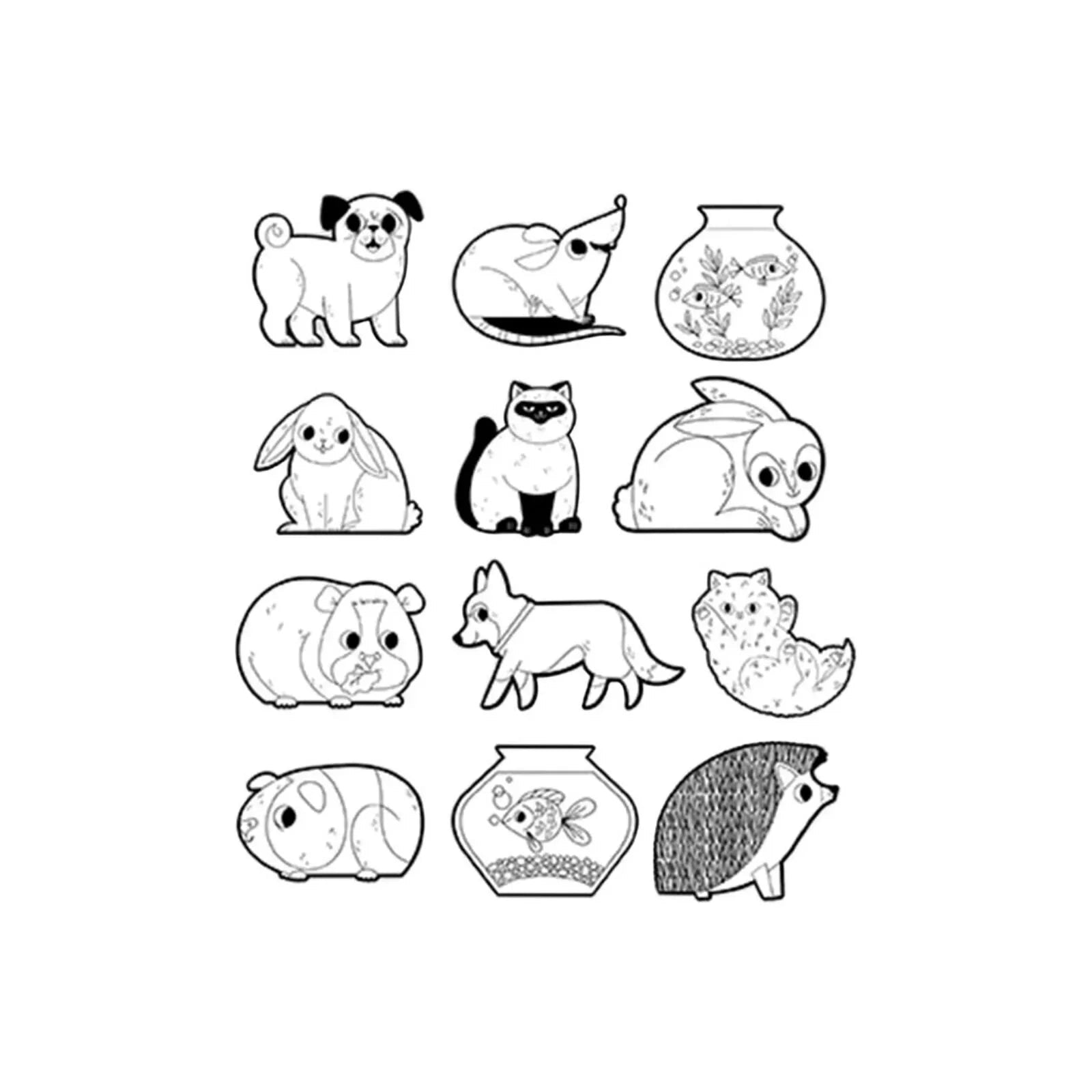 Crocodile Creek Playful Pets Colouring Stickers - mezetto ebebek ebebek