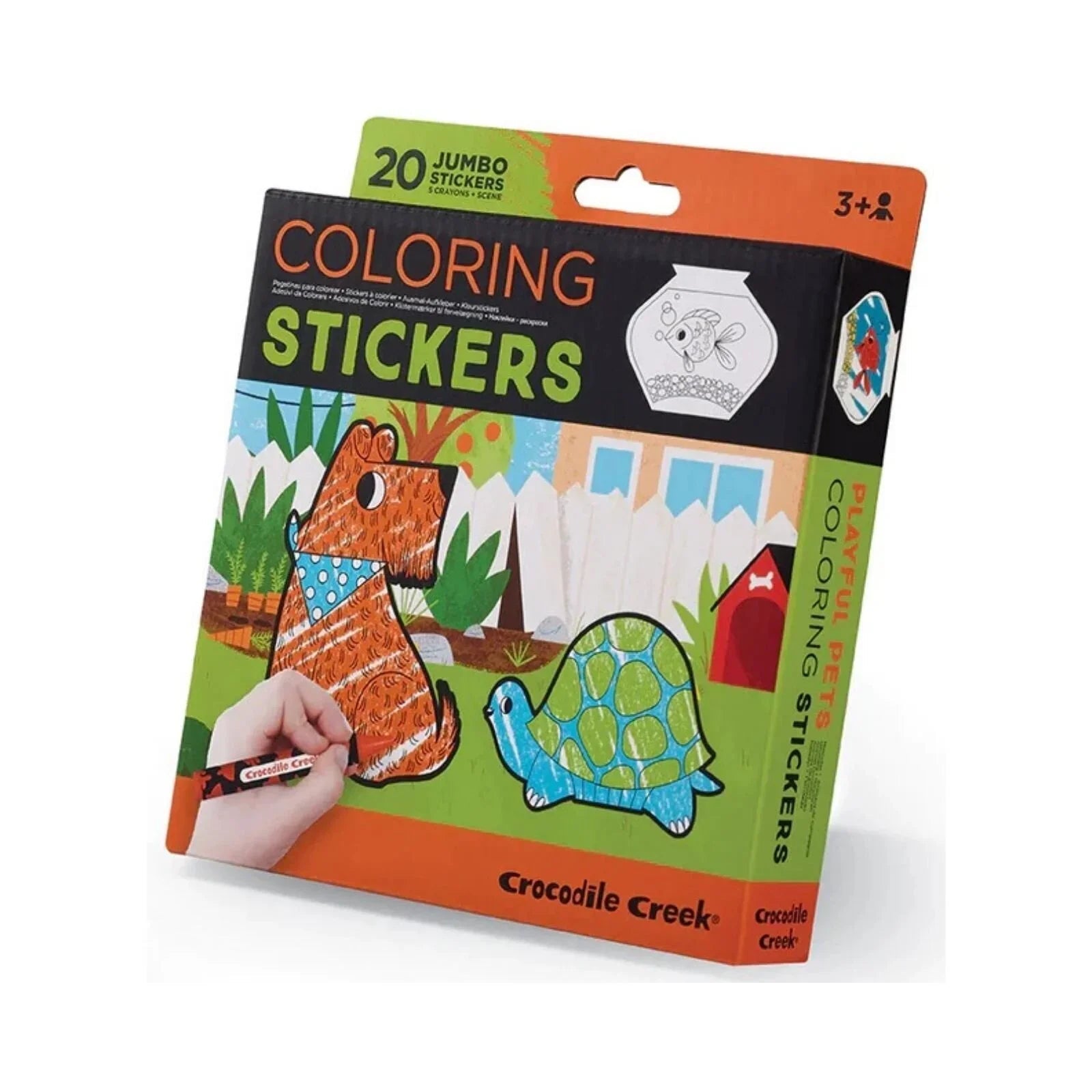 Crocodile Creek Playful Pets Colouring Stickers - mezetto ebebek ebebek