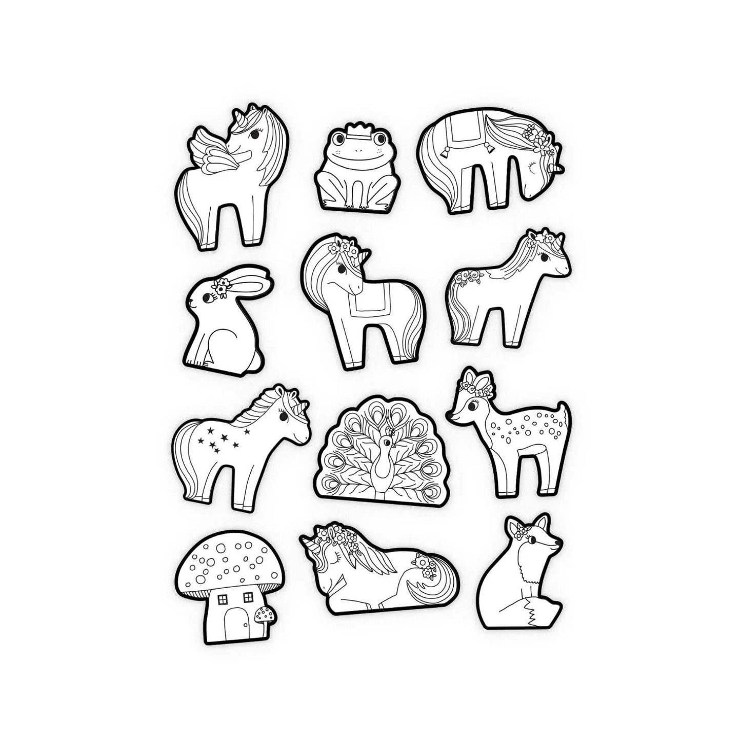 Crocodile Creek Unicorn Colouring Stickers - mezetto ebebek ebebek