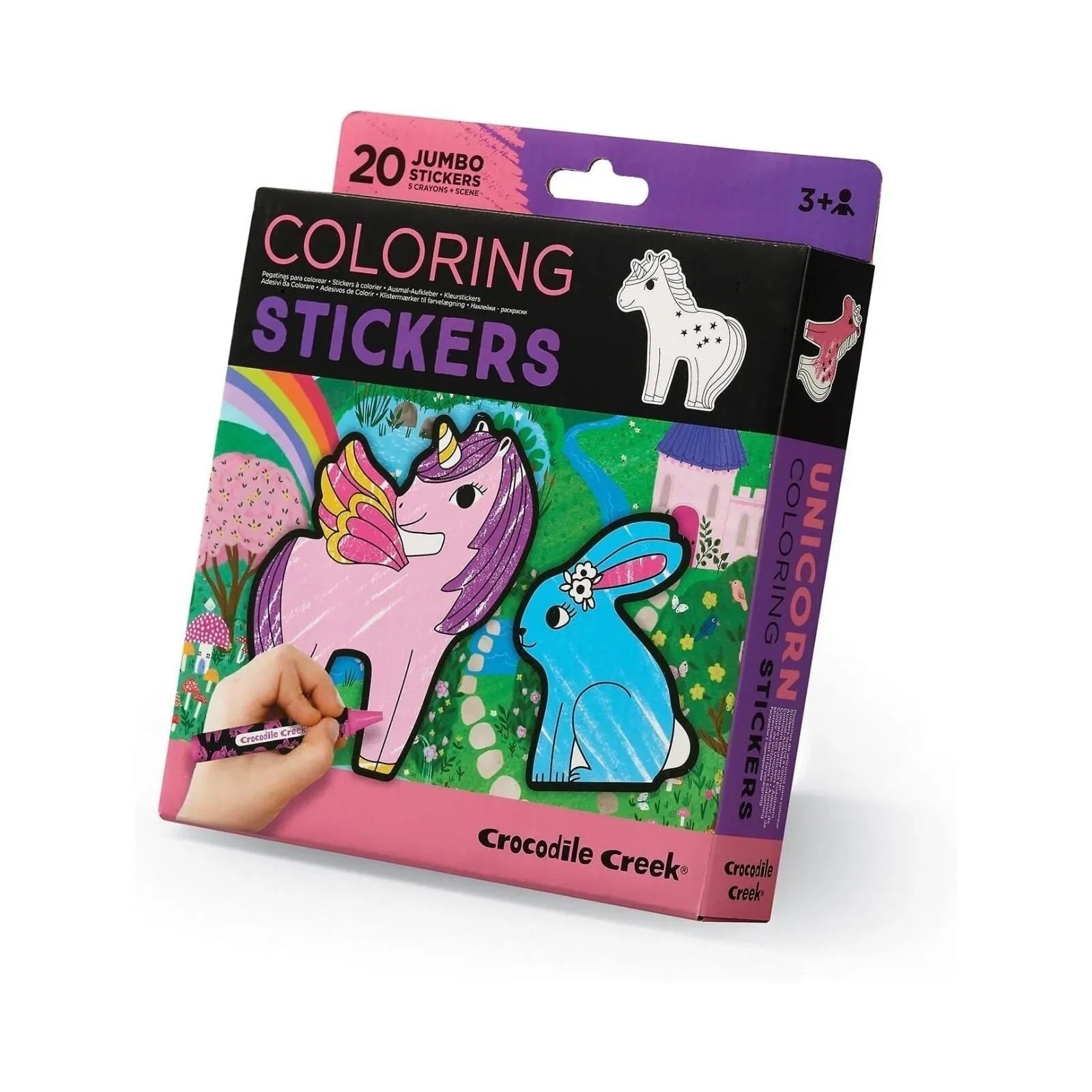 Crocodile Creek Unicorn Colouring Stickers - mezetto ebebek ebebek