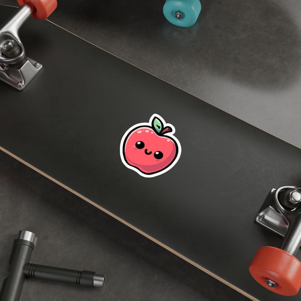 Cute Apple Sticker – Smiling Fruit Waterproof Vinyl Decal - mezetto KEOLIX KEOLIX
