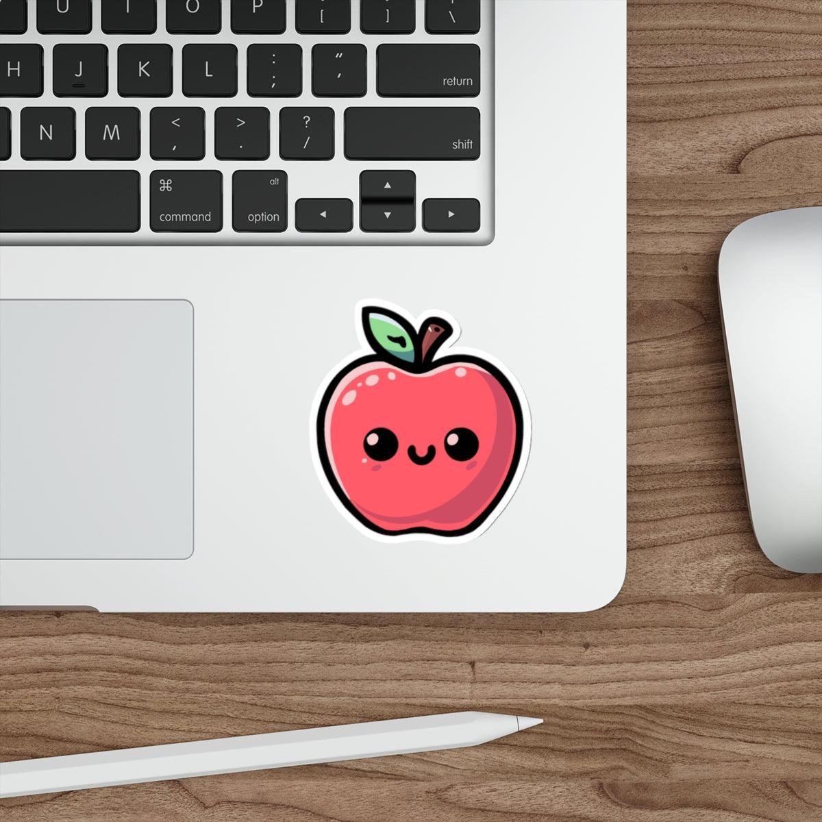 Cute Apple Sticker – Smiling Fruit Waterproof Vinyl Decal - mezetto KEOLIX KEOLIX