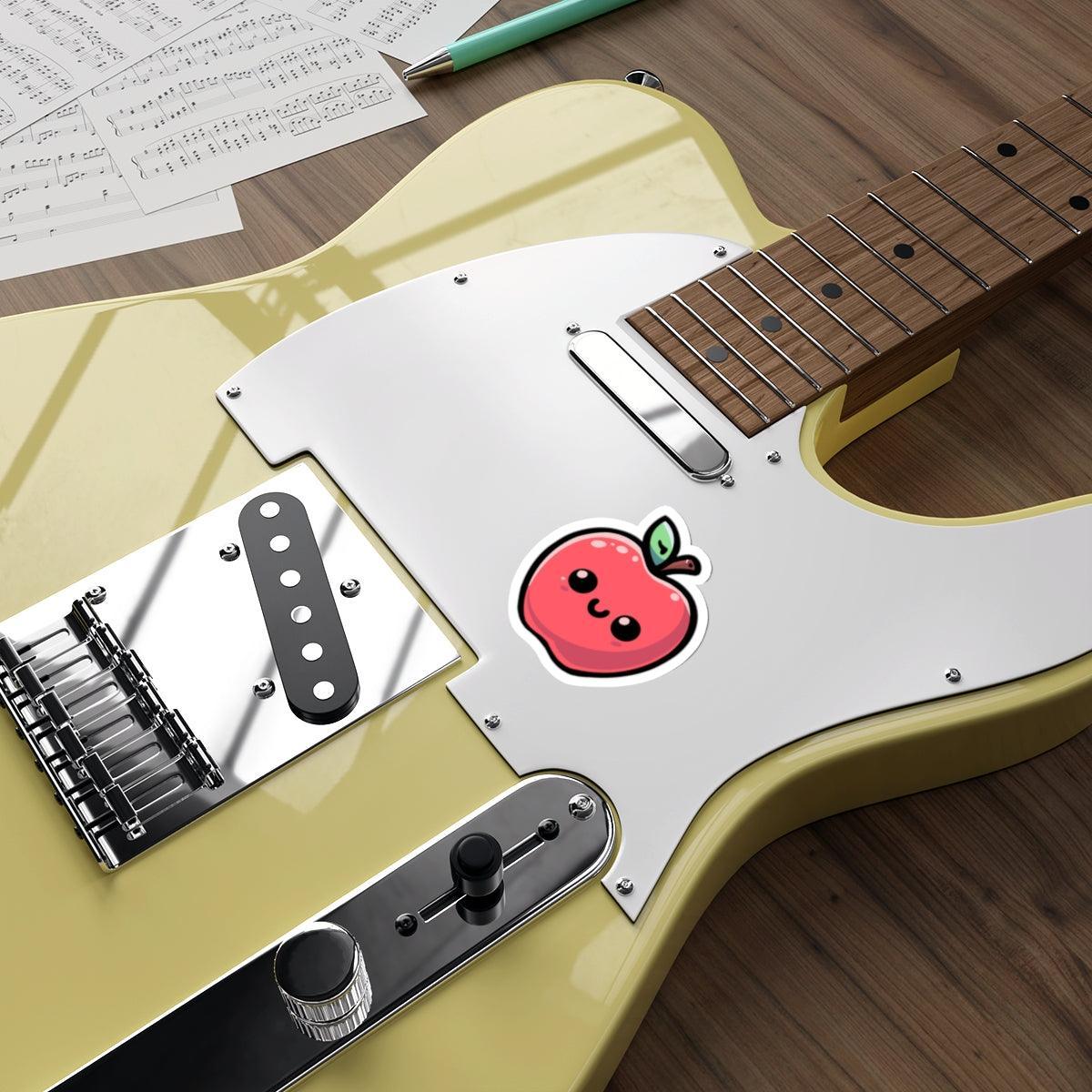 Cute Apple Sticker – Smiling Fruit Waterproof Vinyl Decal - mezetto KEOLIX KEOLIX