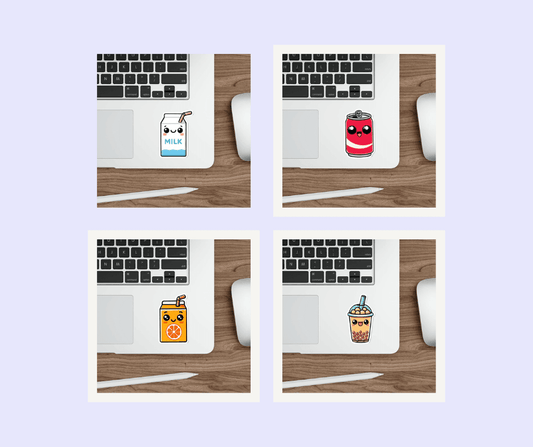 Cute Beverage Sticker Bundle – Bubble Tea, Juice & Soda - mezetto KEOLIX KEOLIX