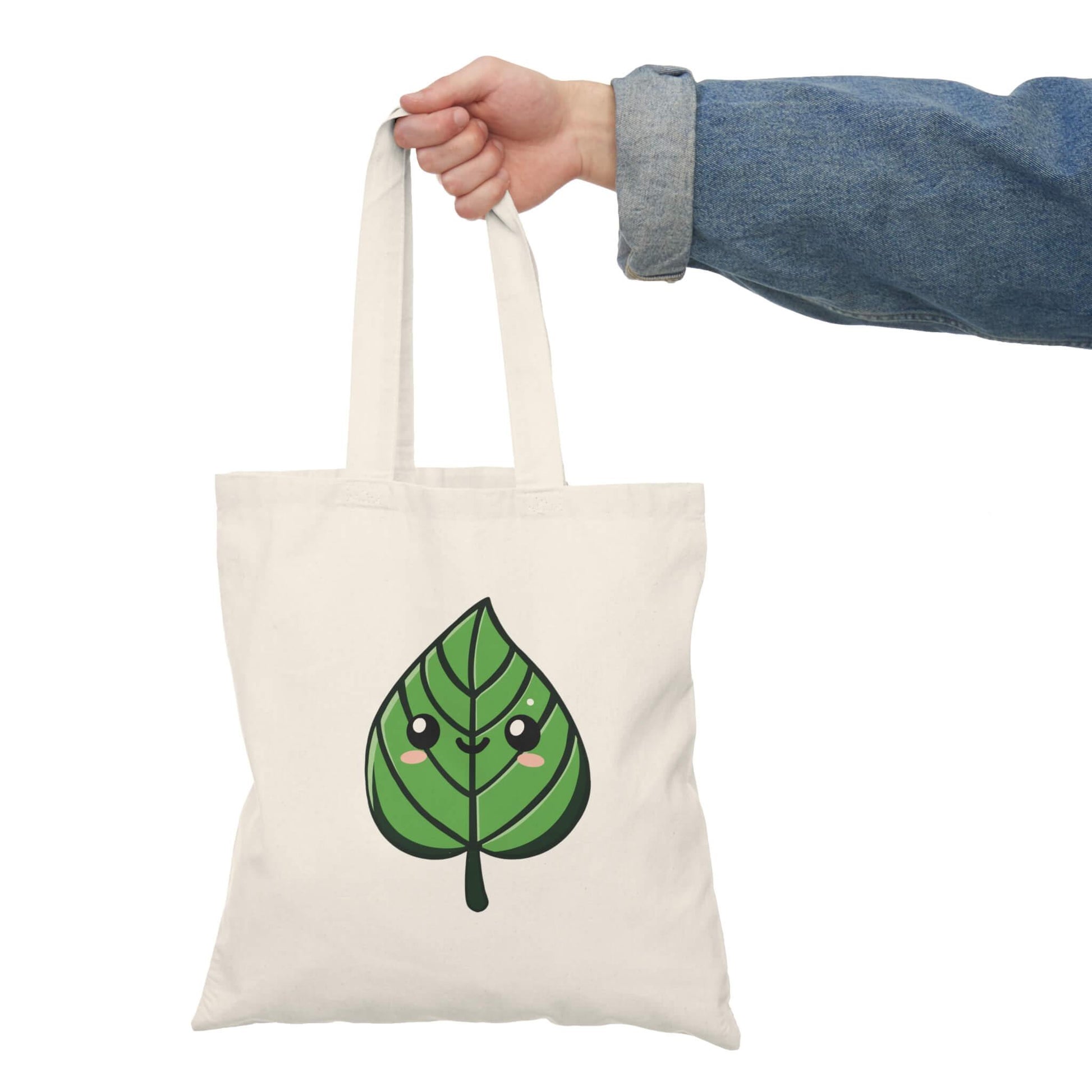 Cute Kawaii Leaf Tote – Eco - Friendly & Reusable - mezetto KEOLIX KEOLIX