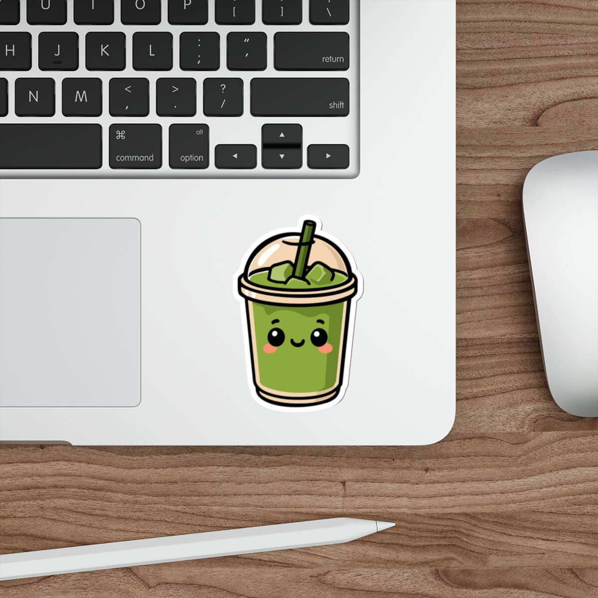 Cute Matcha Cup Sticker – Waterproof Kawaii Vinyl - mezetto KEOLIX KEOLIX