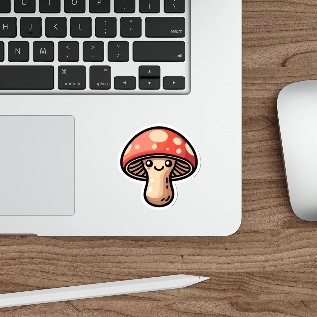Cute Mushroom Sticker – Kawaii Forest Vinyl Fairycore Decal - mezetto KEOLIX KEOLIX