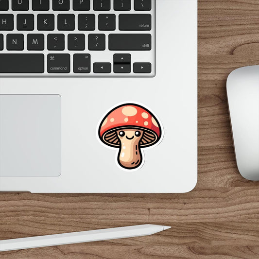 Cute Mushroom Sticker – Kawaii Forest Vinyl Fairycore Decal - mezetto KEOLIX KEOLIX