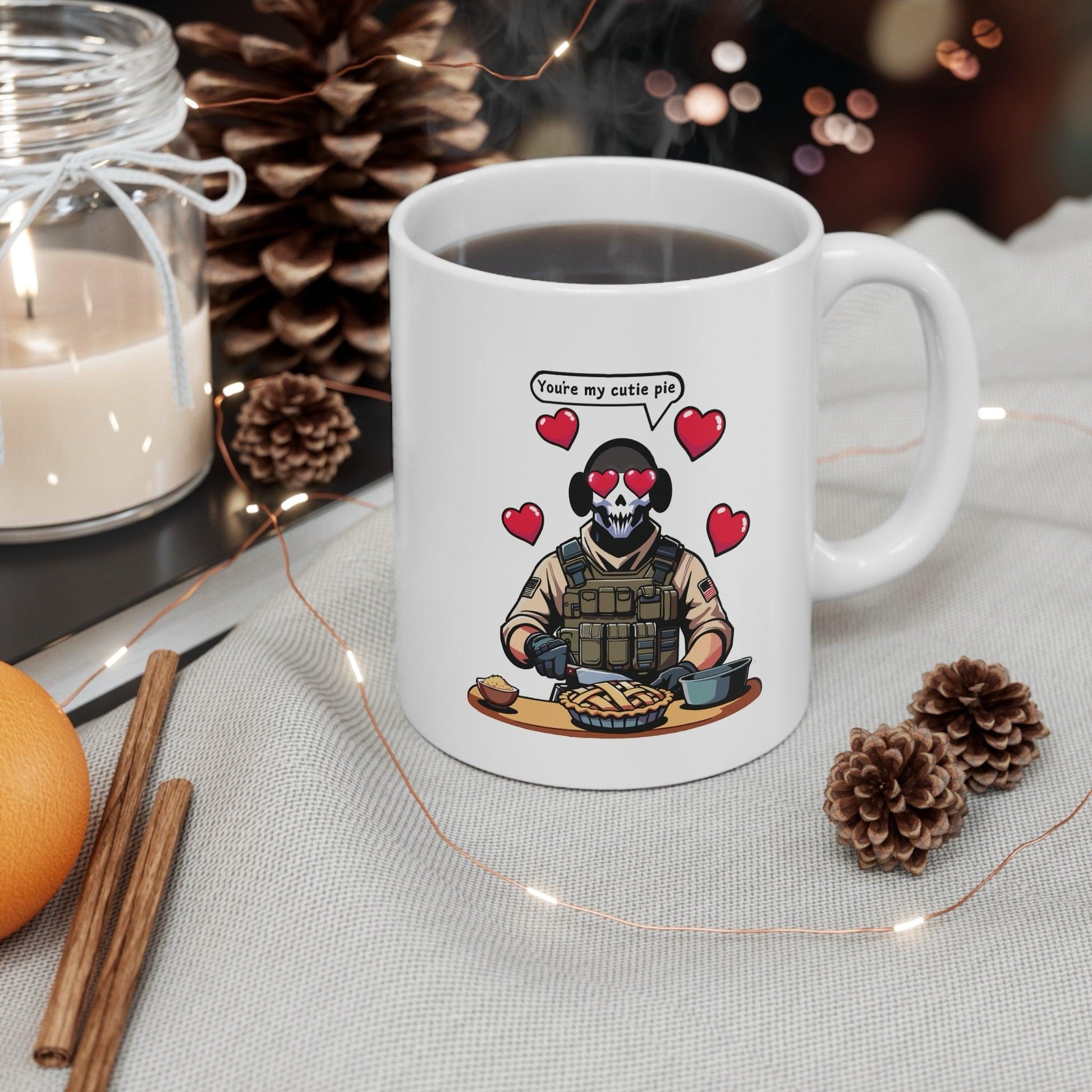 Cutie Pie Soldier Mug – Sweet & Strong Ceramic Cup - mezetto KEOLIX KEOLIX
