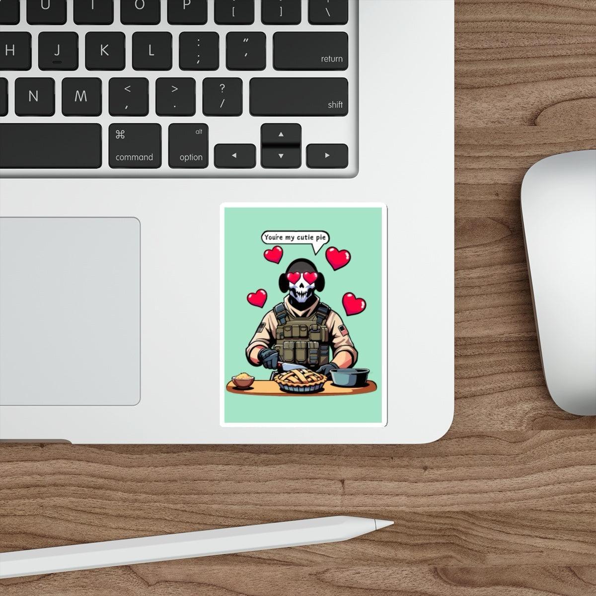 Cutie Pie Sticker | Soldier Baking Cute Vinyl Decal - mezetto KEOLIX KEOLIX