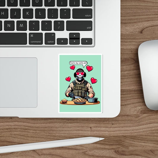 Cutie Pie Sticker | Soldier Baking Cute Vinyl Decal - mezetto KEOLIX KEOLIX