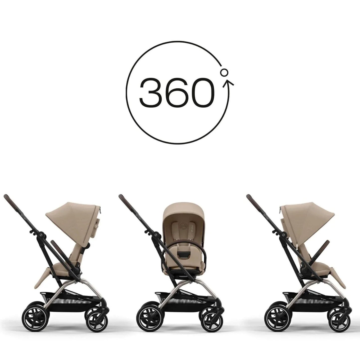 Cybex Eezy S Twist+2 Pushchair - Almond Beige - mezetto ebebek ebebek