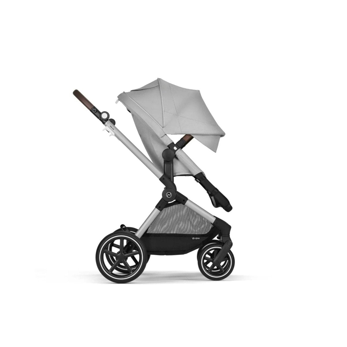 Cybex Eos Lux Silver 2 - in - 1 Pushchair - Lava Grey - mezetto ebebek ebebek