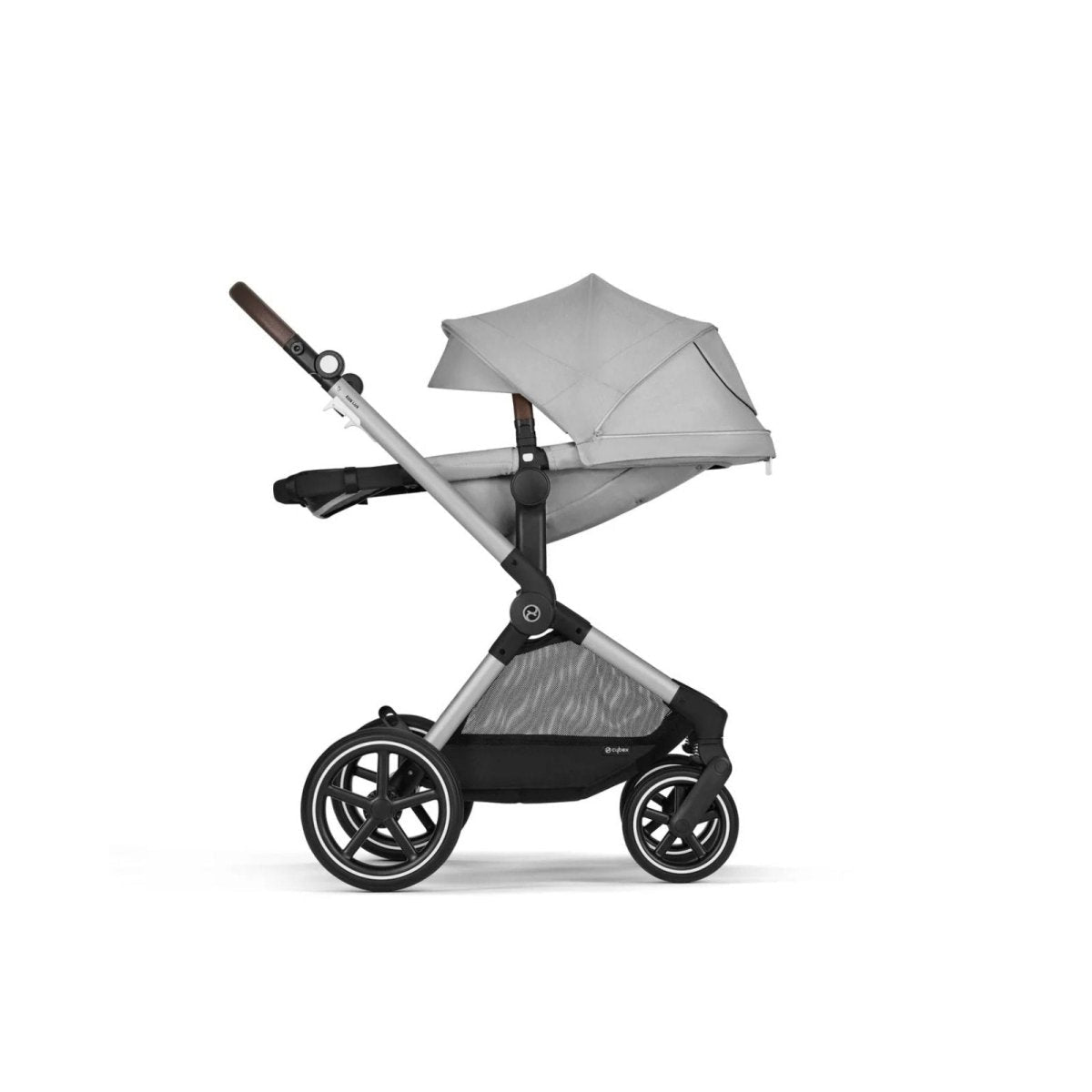 Cybex Eos Lux Silver 2 - in - 1 Pushchair - Lava Grey - mezetto ebebek ebebek