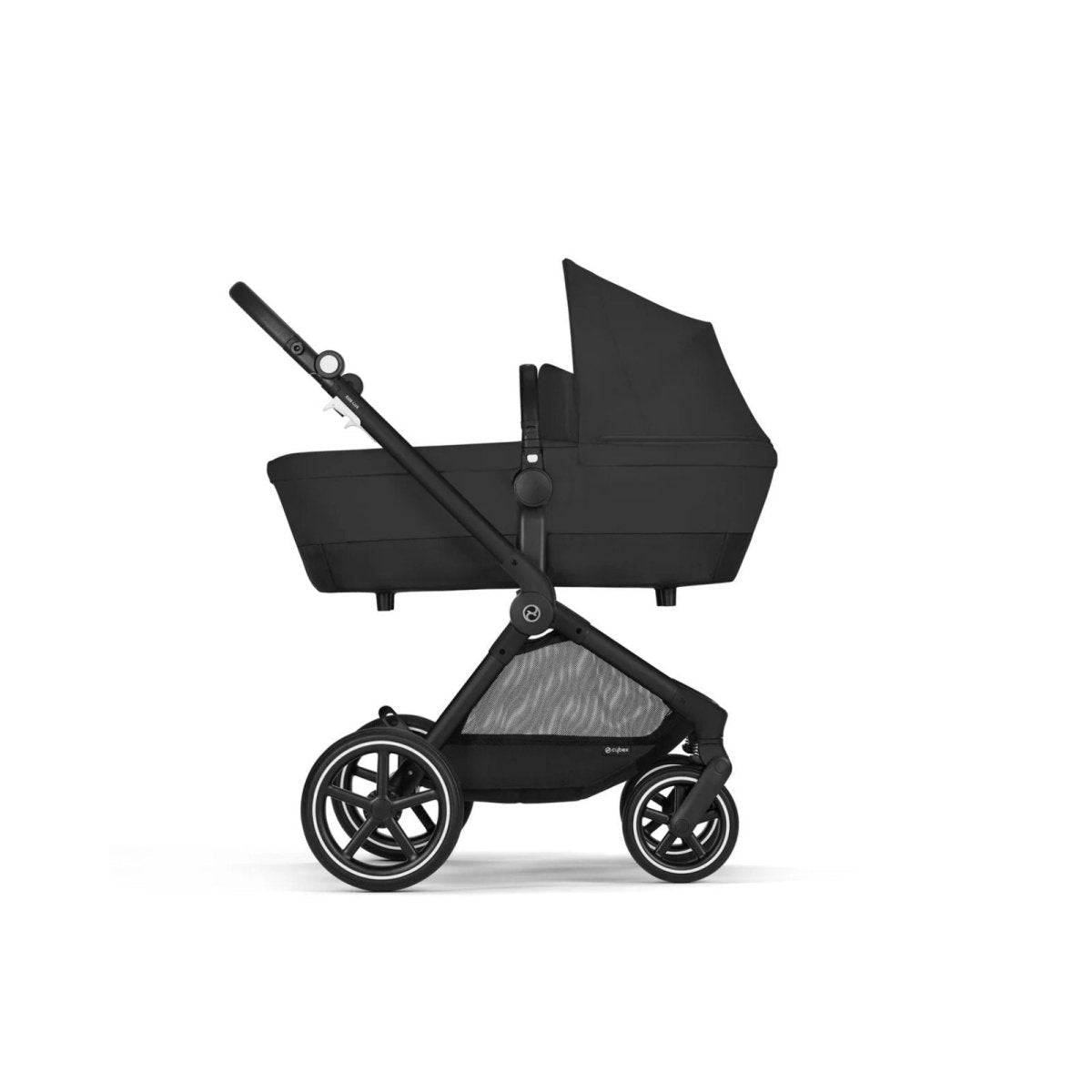 Cybex EOS Lux Silver 2 - in - 1 Pushchair - Moon Black - mezetto ebebek ebebek