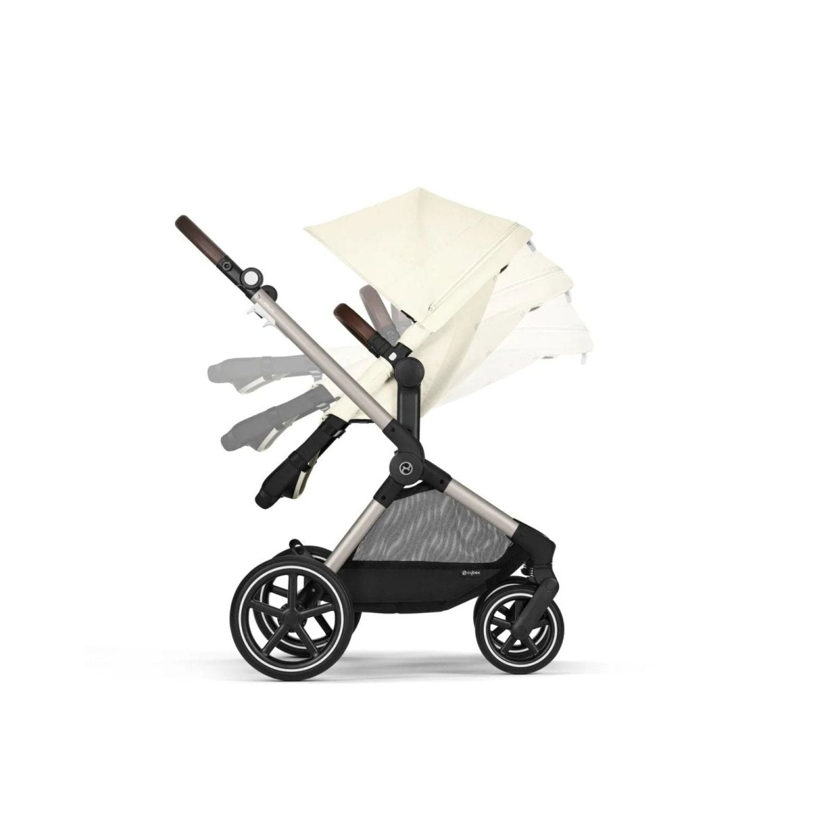 Cybex Eos Lux Silver 2 - in - 1 Pushchair - Seashell Beige - mezetto ebebek ebebek