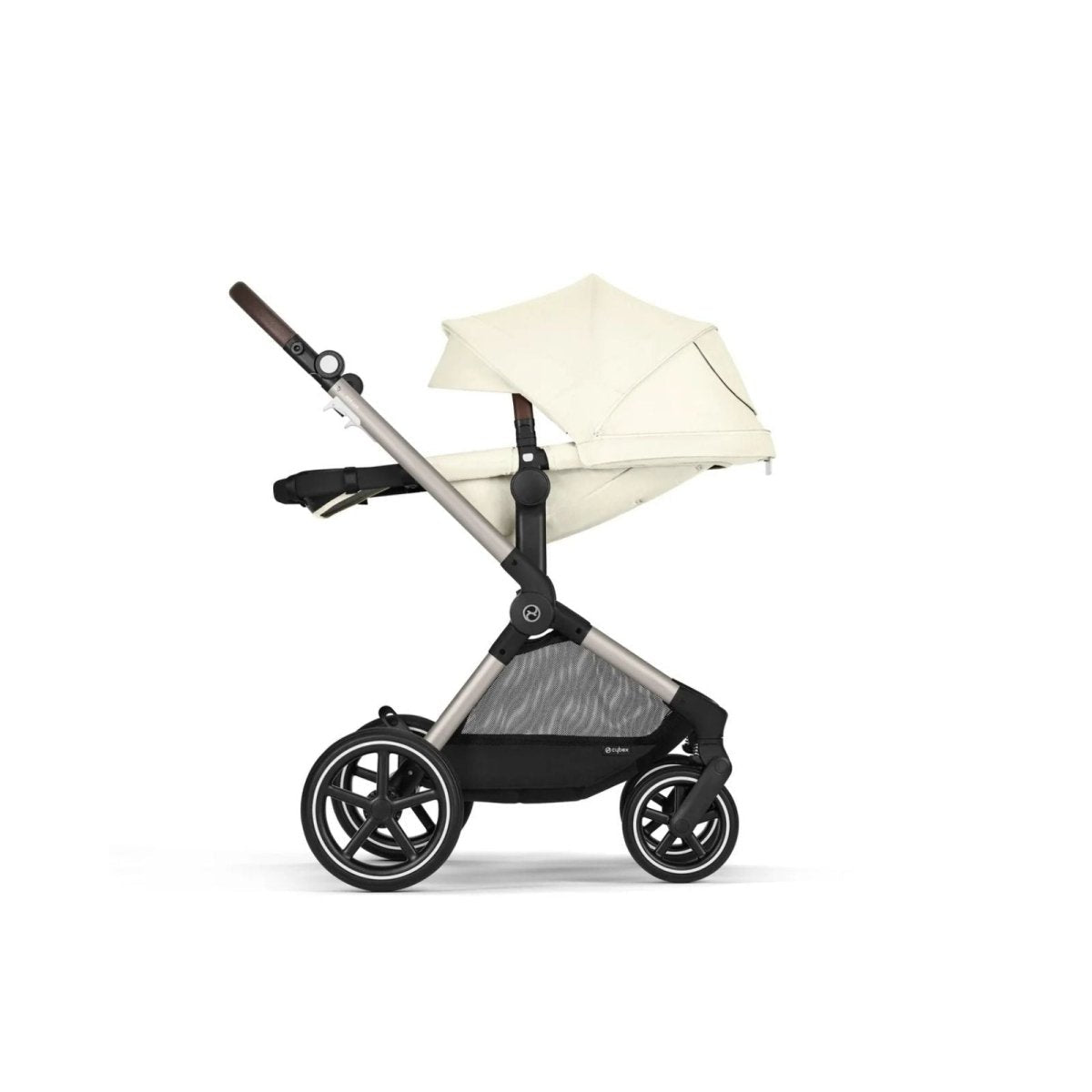 Cybex Eos Lux Silver 2 - in - 1 Pushchair - Seashell Beige - mezetto ebebek ebebek