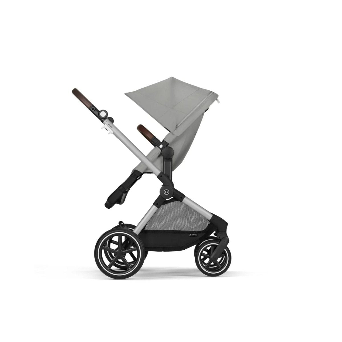 Cybex EOS Lux Silver 2 - in - 1 Pushchair - Stone Grey - mezetto ebebek ebebek