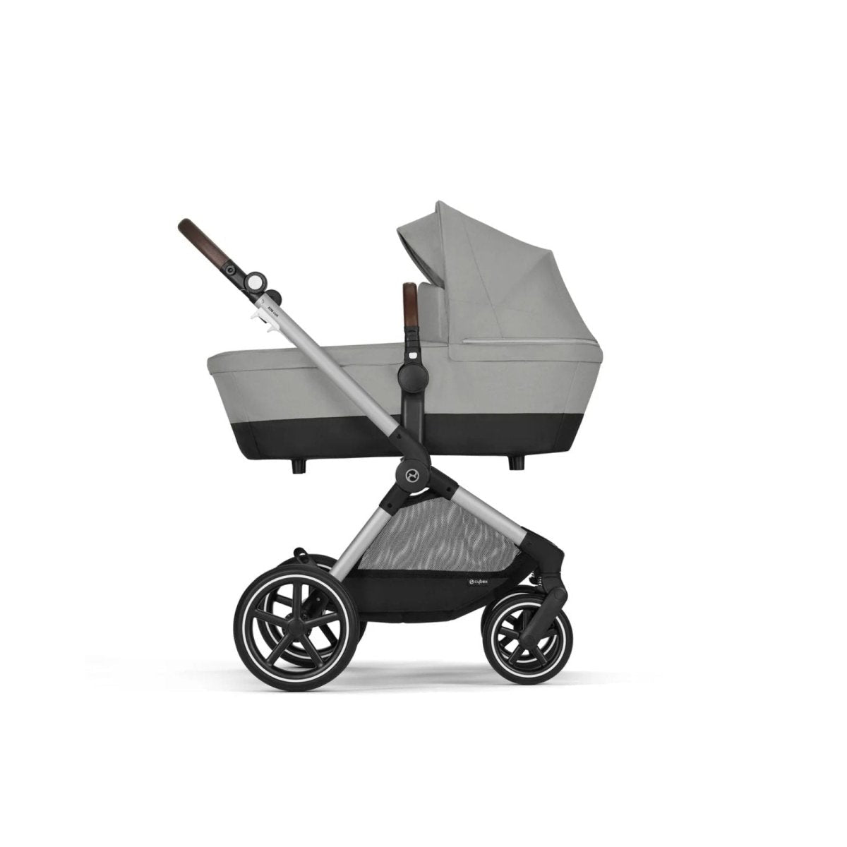 Cybex EOS Lux Silver 2 - in - 1 Pushchair - Stone Grey - mezetto ebebek ebebek