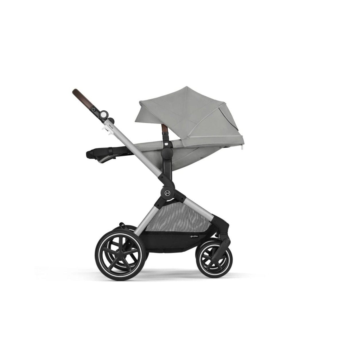Cybex EOS Lux Silver 2 - in - 1 Pushchair - Stone Grey - mezetto ebebek ebebek