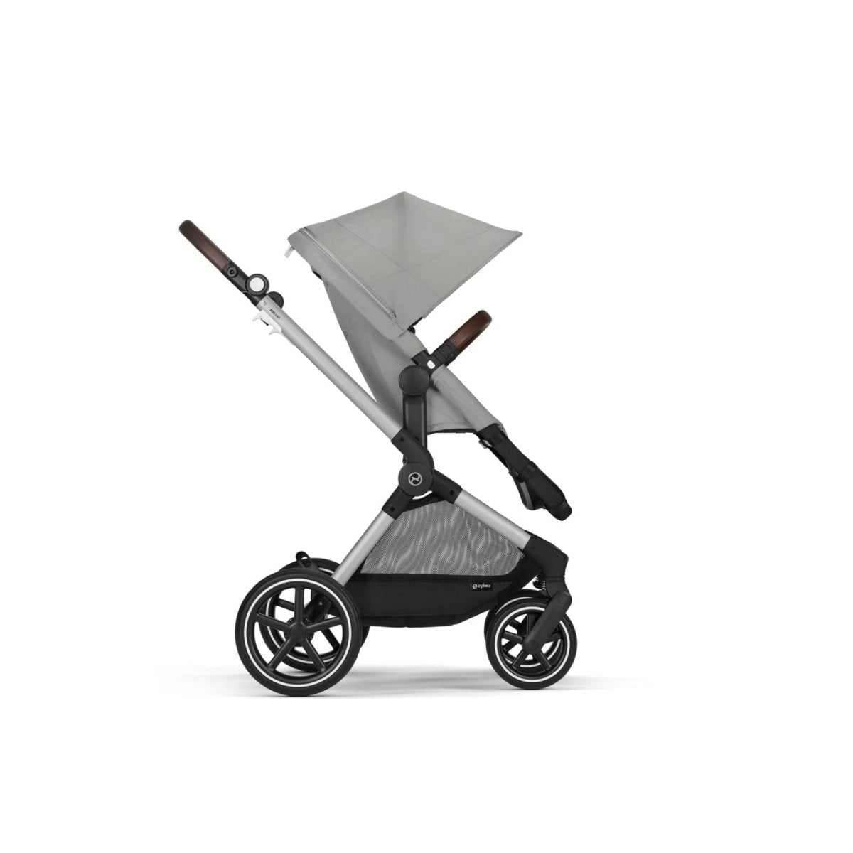 Cybex EOS Lux Silver 2 - in - 1 Pushchair - Stone Grey - mezetto ebebek ebebek