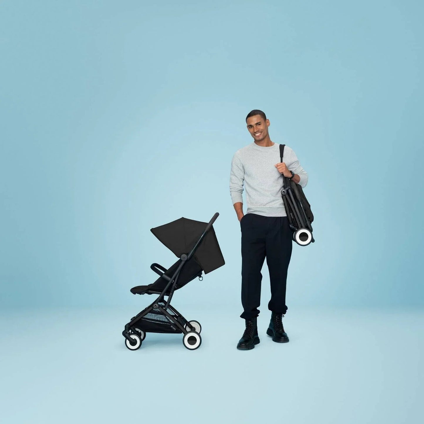 Cybex Orfeo Compact Travel Pushchair - Fog Grey - mezetto ebebek ebebek