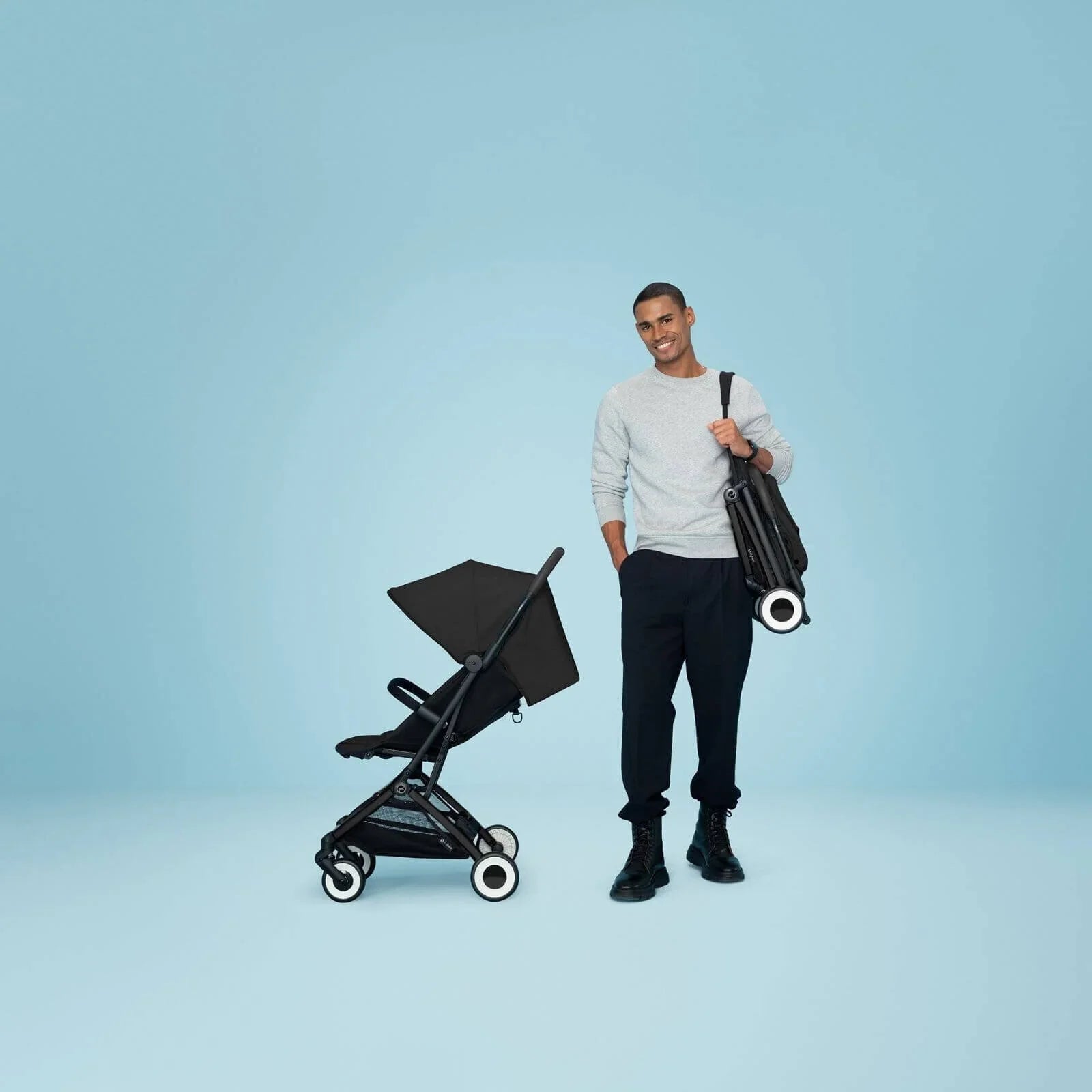 Cybex Orfeo Compact Travel Pushchair - Fog Grey - mezetto ebebek ebebek
