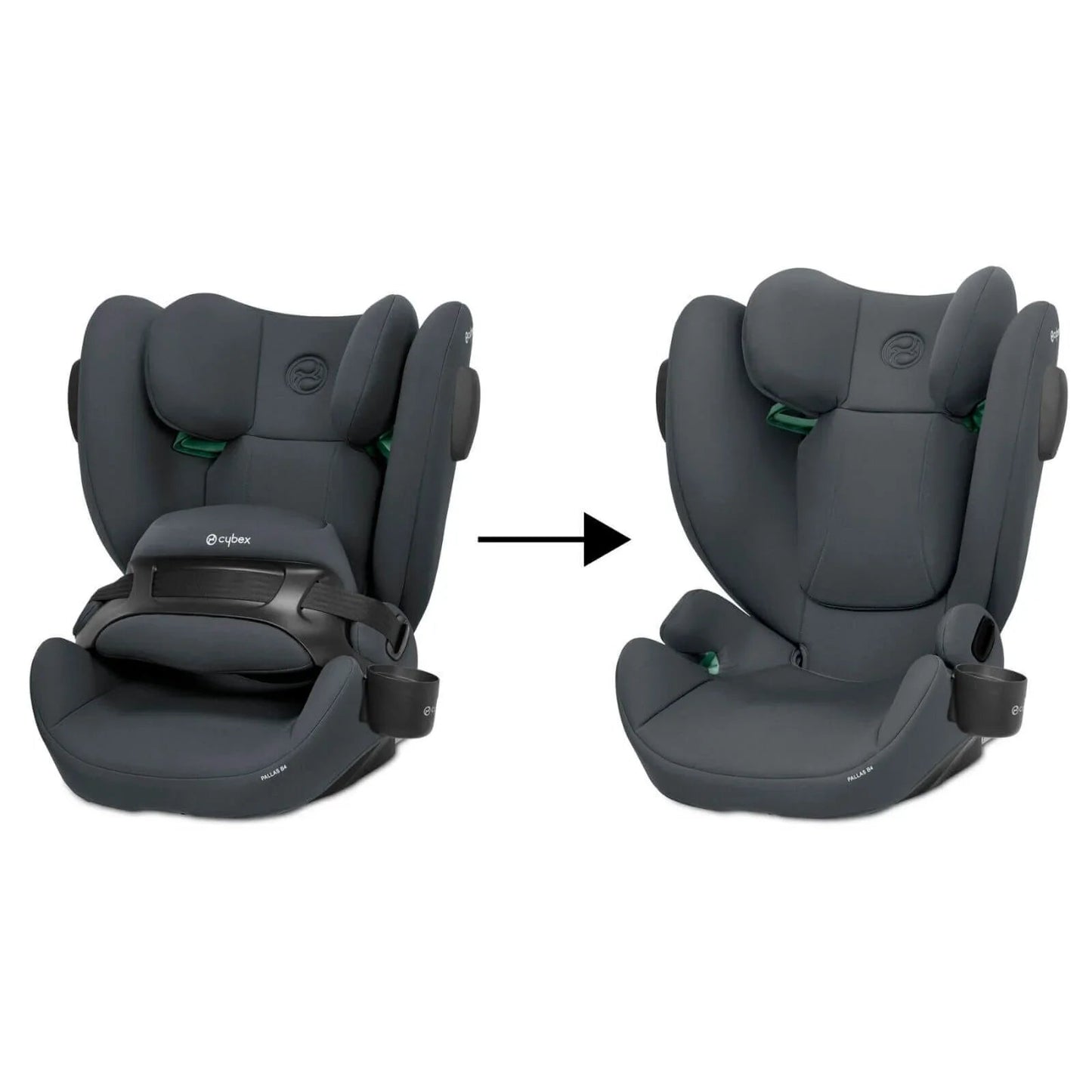 Cybex Pallas B4 i - Size Group 1/2/3 Car Seat (9 Months to 12 Years) - Cobblestone Grey - mezetto ebebek ebebek
