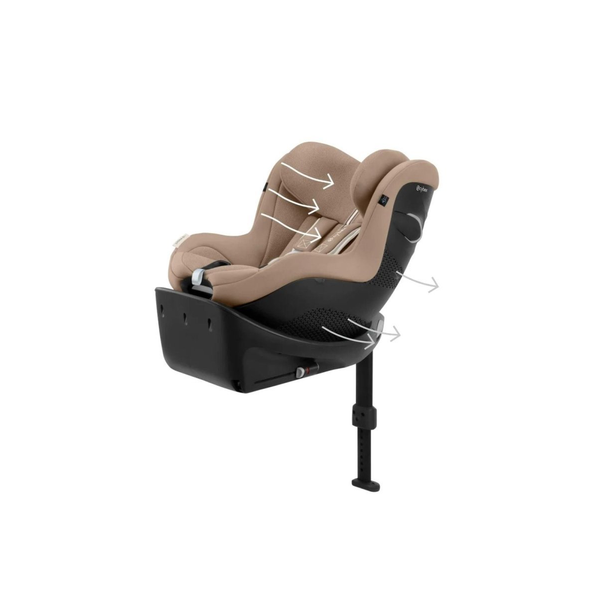 Cybex Sirona Gi i - Size Plus Group 0/1 Car Seat - Almond Beige - mezetto ebebek ebebek