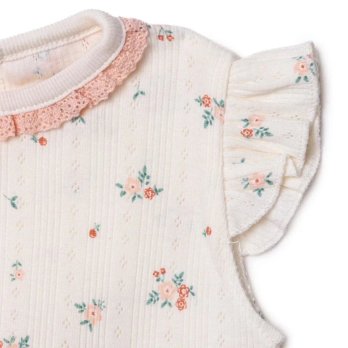 Bebetto Girls Dress Floral Print - Pink