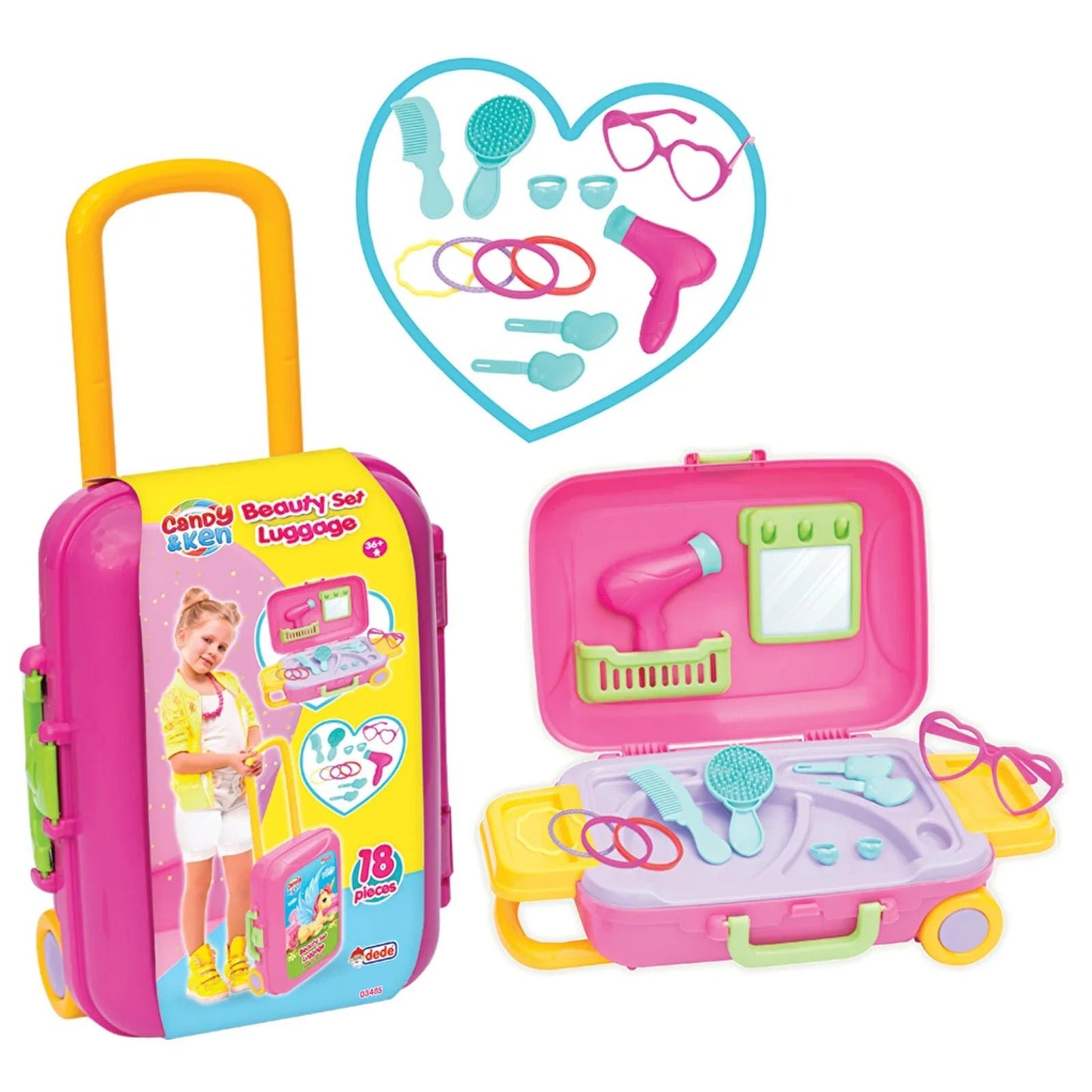 Dede Candy & Ken Beauty Set Luggage - mezetto ebebek ebebek