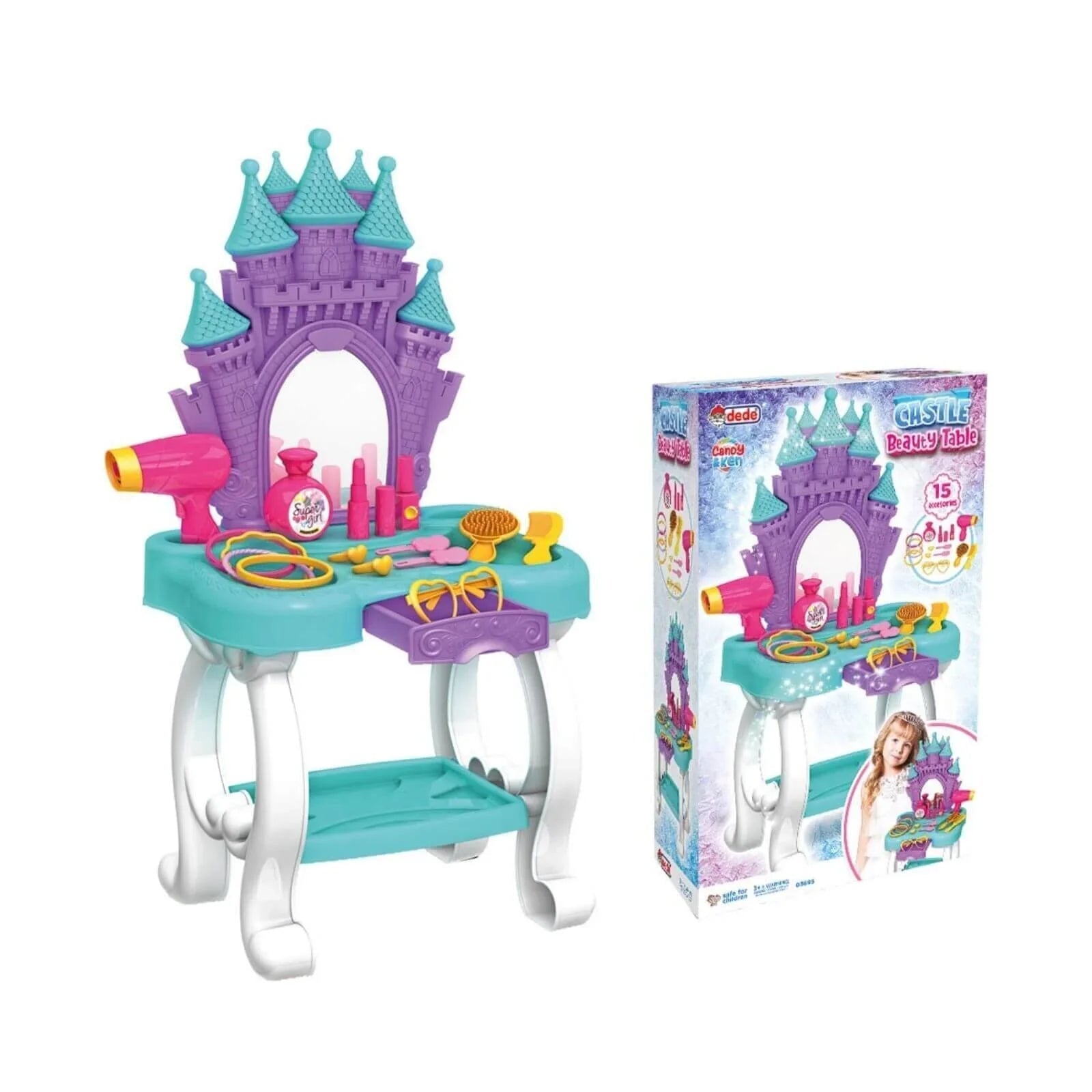 Dede Castle Beauty Table - mezetto ebebek ebebek