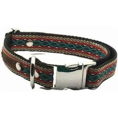 Designer Paws: Stylish Handcrafted Cotton Collar for Medium Dogs - mezetto