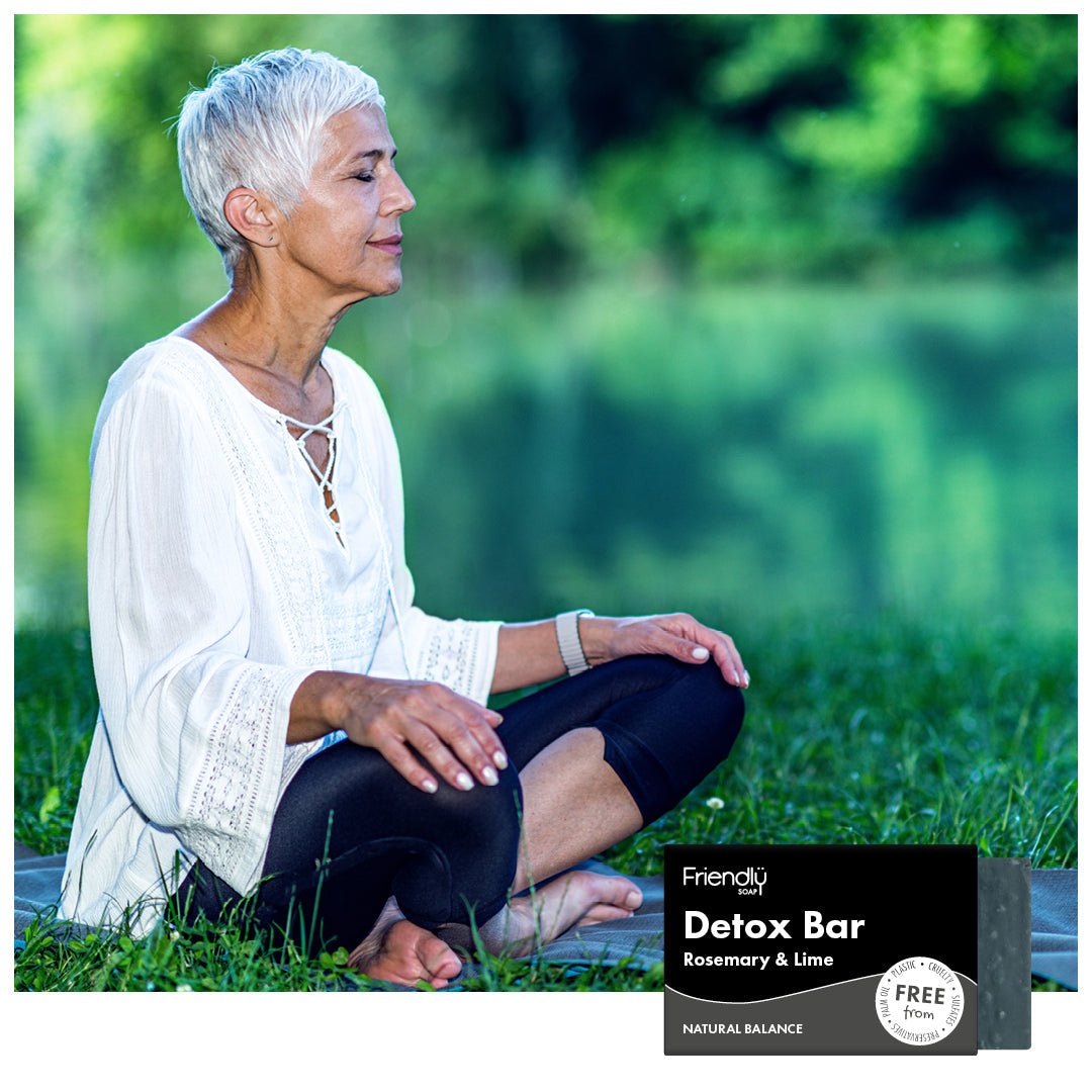 Detox Bar - Activated Charcoal - Rosemary & Lime - mezetto Friendly Soap Friendly Soap