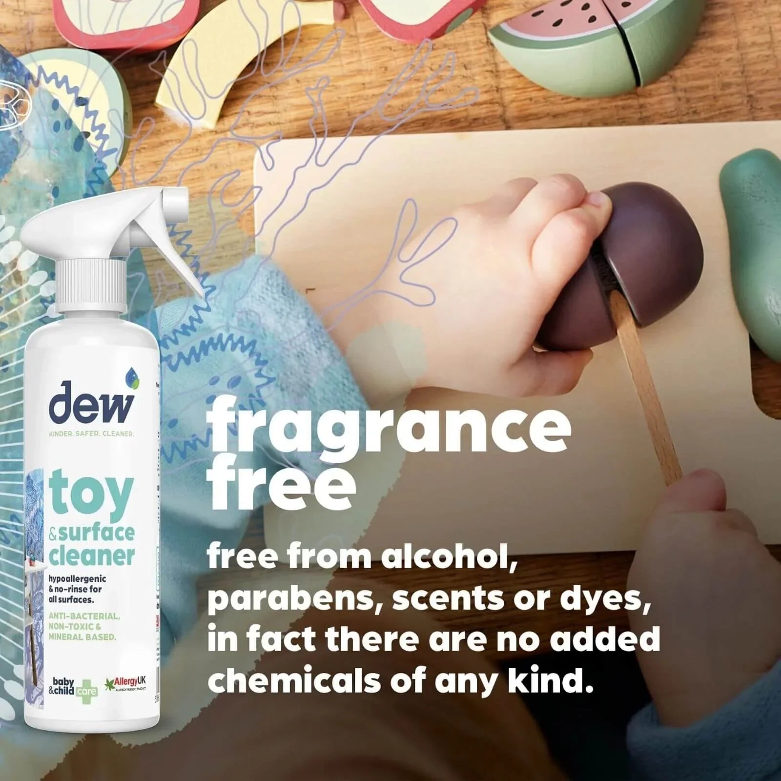 Dew Toy & Surface Cleaner 500ml - mezetto ebebek ebebek